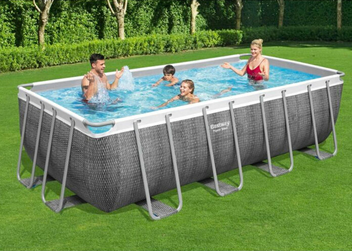 piscina fuori terra bestway power steel frame rattan