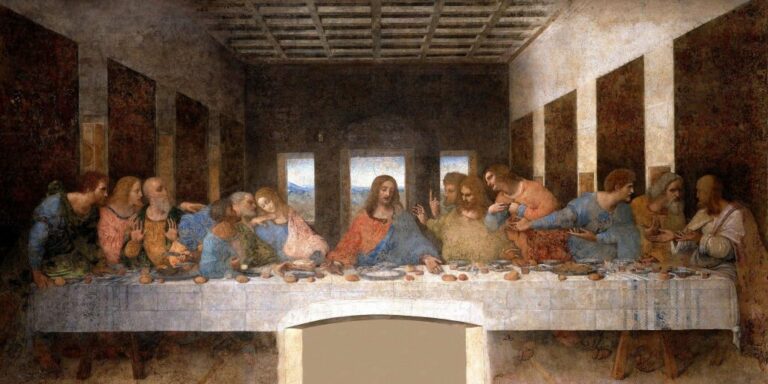 the last supper 15th century mural painting in milan news photo 1617090287