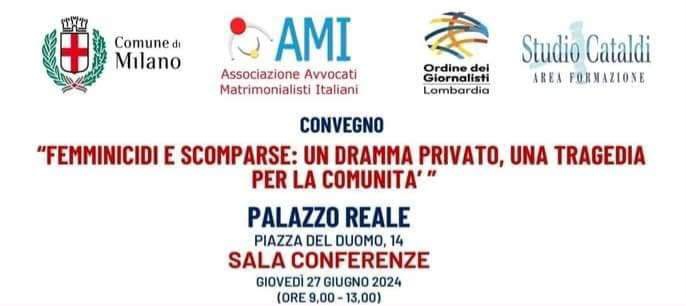 L'AMI MILANO PRESENTA L'EVENTO: “FEMMINICIDI E SCOMPARSE” PRESSO IL PALAZZO REALE (MI) - ArtesTV | Giornale