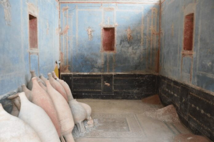 pompei stanza blu