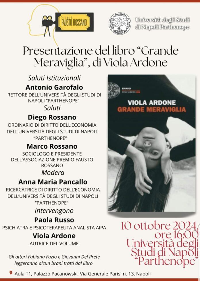 locandina presentazione libro di viola ardone